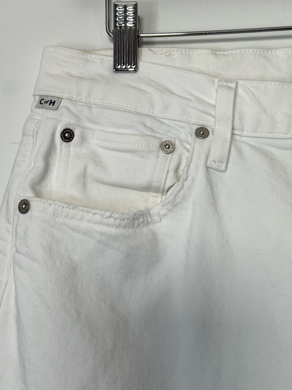 Citizens of Humanity Daphne Crop White 30 Premium Vintage Denim - Picture 8 of 15